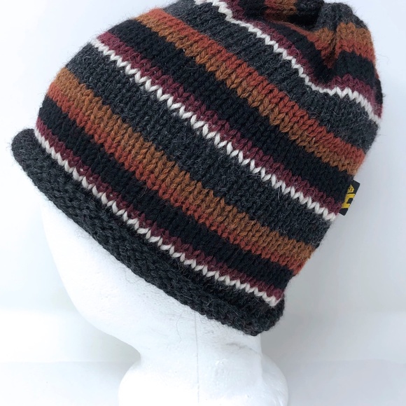 COPY - new Peruvian Trading Co. knit hat beanie stripe wool unisex - Picture 6 of 9